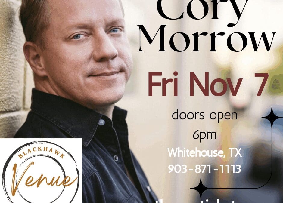 Cory Morrow LIVE at Blackhawk Creek Grill & Venue