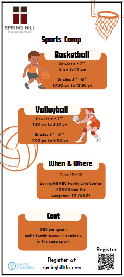 Sports Crusaders Basketball and Volleyball Camp
